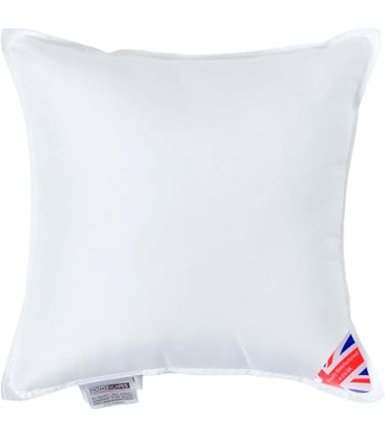 Juwen Decorative Cushion Pad Pillow Insert Inner (2 Pack) - Sofa And Bed Pillows - Poly Cotton Cover - Indoor White Pillows (WhiteBrush, 2 Pack-18"x18" (45cm X 45cm