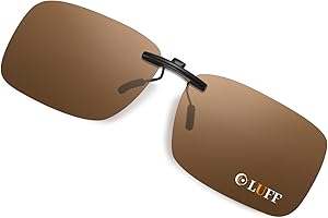 LUFF Clip Unisex Polarizzata su Occhiali da Sole per Occhiali da Vista-Buoni Occhiali da Sole Stile clip per Occhiali Miopia all'Aperto/Guida/Pesca