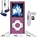 Produktbild MP3 Player / MP4 Player, Hotechs MP3 Music Player with 16GB Memory SD card Slim Classic Digital LCD 1.82'' Screen MINI USB Port with FM Radio, Voice record (16G-Verbesserte Version-Roseriert)