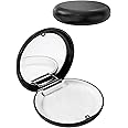 Teeth Aligner, Denture Box Case, Retainer Case, Slim Aligner Case - Retainer Case with Mirror, Travel-Friendly, Easy to Clean with Non-slippery Grip, Not Includ Denture (Black)
