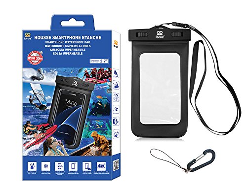 IBROZ Funda estanca sumergible hasta 30 metros mosquet n para submarinismo nataci n navegaci n para iPhone 6 6Plus 7 7Plus Samsung Galaxy S6 S7 Note y otros m viles de hasta 5 7 - Nero reviews IBROZ Funda estanca sumergible hasta 30 metros mosquet n para submarinismo nataci n navegaci n para iPhone 6 6Plus 7 7Plus Samsung Galaxy S6 S7 Note y otros m viles de hasta 5 7 - Nero