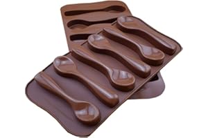 RETON 2 pezzi, stampo per dolci al cioccolato a forma di cucchiaio, stampo per gelato, stampo per cottura al forno