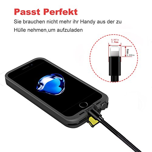 Nylon Kabel 3 2m Ladekabel f  r iPhone Verbindungskabel Lightning haltbar Datenkabel f  r Apple iPhone X 8 8 Plus 7 6 Plus 7 6  5 5S 6S  iPad 4 iPad M