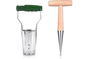 Guador Ensemble de Pots de Fleurs bulbeux 2 pièces, Ensemble d'outils à Main pour bulbes de Fleurs, utilisé pour Planter des Fleurs et des semis en Plein air des Pots de Plantation de Jardin