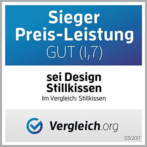 Qualitäts Baby Stillkissen Schwangerschaftskissen von Sei Design 170 x 30cm, Füllung aus 3-D Faserkügelchen – sehr weich und angenehm. Bezug mit Reißverschluss und hochwertiger Stickerei - 2