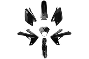 MOTODAK TUN'R carrosserie Moto kit Compatible avec rieju MRT/MRT pro/125 Marathon Noir (7 Pieces)