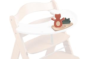 hauck Play Shaking S, Bär – Baby Spielzeug ab 6 Monaten Kompatibel mit Alpha Play Tray & Arketa Play Tray für Hochstühle Alpha+ Beta+ & Arketa, Fördert Auge-Hand-Koordination & Motorik