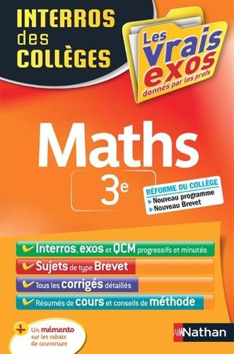 Interros Des Collèges Maths 3e Interros Des Collèges Maths 3e