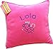Spoilt Rotten Kids Hot Pink Cuddle Cushion with Choice of Design & Any Name Embroidered - Please Write Name & Picture Motif to be Embroidered in The Gift Note Box - This Appears on the WRAP Page During Checkout