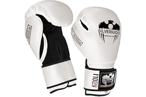 ‎SILVER RADO SILVER RADO Boxhandschuhe für Männer/Frauen, Muay Thai, Sparring, Kickboxhandschuhe für MMA-Kampfsporttraining und Schlaghandschuhe 8 10 12 14 16 oz