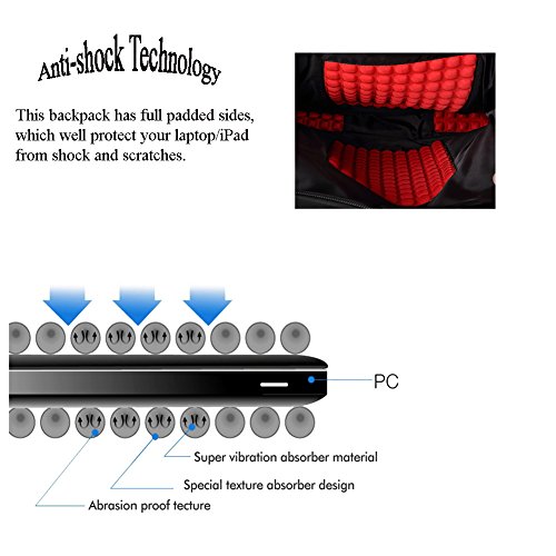 FreeBiz Sto  fest 60L Wasserdicht 18 4 Zoll Notebooktasche Laptop R  cksack Passend f  r bis zu 18 Zoll Gaming Laptops f  r Dell  Asus  MSI  Schwarz  