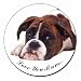 Produktbild Boxer-Hund mit Welpen 'Love You Mum' Kühlschrankmagnet TierstrumpffüllerGeschenk