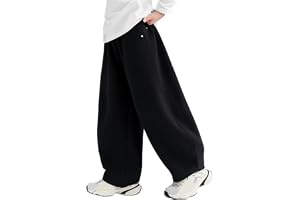 Baggy joggingbyxor pojkar 120–170 fit, säckiga joggingbyxor, sportbyxor pojkar långa, cargobyxor pojkar, sweatpants, träningsbyxor barn – hög midja, elastisk midja, bekväma lediga byxor.