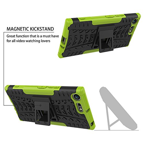 Sony Xperia XZ Premium Funda Mama Mouth Heavy Duty silicona h brida con soporte C scara de Cubierta Protectora de Doble Capa Funda Caso para Sony Xperia XZ Premium Smartphone Verde reviews Sony Xperia XZ Premium Funda Mama Mouth Heavy Duty silicona h brida con soporte C scara de Cubierta Protectora de Doble Capa Funda Caso para Sony Xperia XZ Premium Smartphone Verde