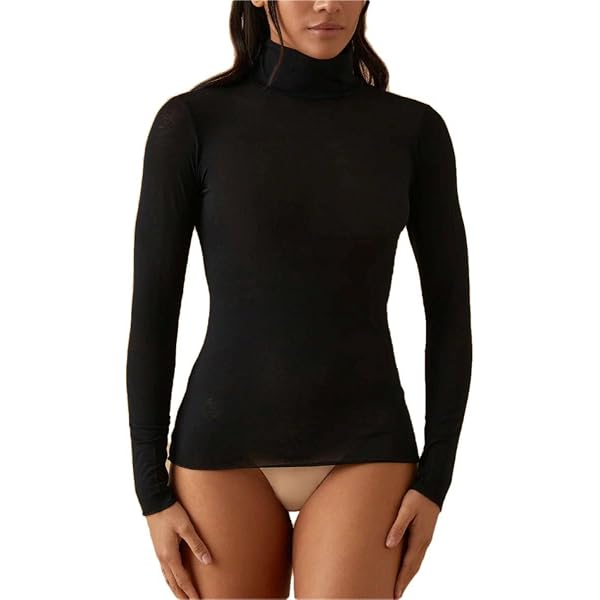 Maglia JADEA In Cashmere Sintetico Manica Lunga - Scollo A Barca, Sottogiacca Donna, Nero (Taglia 42-44 M)