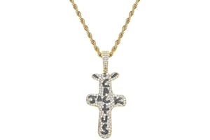 KMASAL 18 Karat Vergoldete Labrador-Diamant-Halskette Iced Out Cactus Jack Pendent Hip Hop-Kette Für Männer Frauen