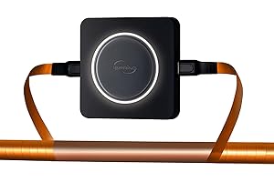 iSpring ED2000S Whole House Descaler, Alternative Electronic Salt-Free Hard Water Conditioner, Breathing LED Light Design with Magnet, Prevent Rust and Scale Build-up, Black