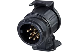 BEIJISTAR Adattatore Gancio Traino da 13 Poli a 7 Poli, Adattatore Rimorchio da 13 Poli a 7 Poli, Adattatore Spina Rimorchio 13 Poli a 7 Poli, 12V Connettore Convertitore Spina Adattatore Elettrico