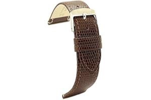 DILOY Skórzane paski do zegarka Jaszczurka. Nr ref 407