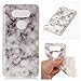 Produktbild Lonchee LG V20 Hülle,Marmormuster Muster Weich TPU Handy Hülle Durchsichtig Transparent Etui Cover Case Protective Shell Soft Schutzhülle Telefon Kasten für LG V20 – Rauch weiß
