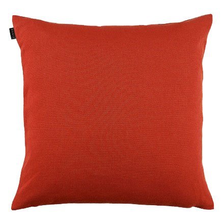 Linum Kissenhülle PEPPER B13 terracotta 40cm x 40cm uni 100% Baumwolle mit Reißverschluss