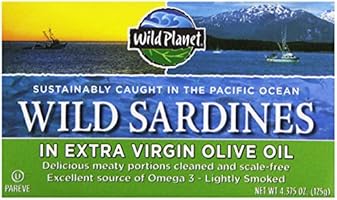 Wild Planet, Wild Sardines In Extra Virgin Olive Oil, 4.375 oz (125 g)