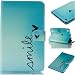 Produktbild Ooboom® Fire HD 2016/2017 8 Zoll Hülle Flip PU Leder Tasche Case Cover Wallet Standfunktion mit Kartenfächer für Amazon Fire HD Tablet - Smile