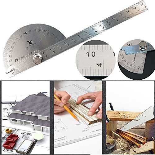 Buy Rcool Multifunctional Stainless Steel 180 Degree Protractor Angle
