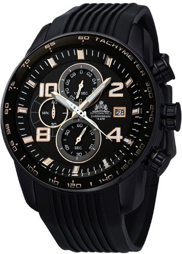 Rothenschild Armbanduhr Stream Kautschuk/Schwarz/Schwarz