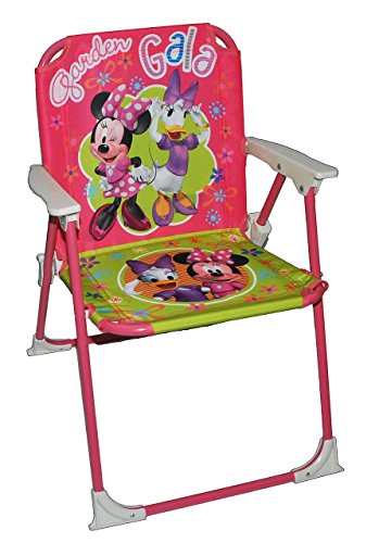 Preisvergleich Produktbild stabiler + leichter - Campingstuhl / Klappstuhl - Minnie Mouse - aus Metall mit Stoff bezogen - für circa 1 - 5 Jahre - faltbar zusammenklappbar - Stuhl für Kinder Kind - Mädchen Reise / Garten / Zimmer - Kinderklappstuhl