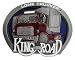 Produktbild King of the Road Lone Trucker Gürtelschnalle in einer meiner Präsentationsschachteln.