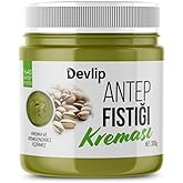 Devlip Par&ccedil;acıklı Antep Fıstığı (%40) Kreması, 300g, Glikoz, Koruyucu, Renklendirici, Aroma İ&ccedil;ermez