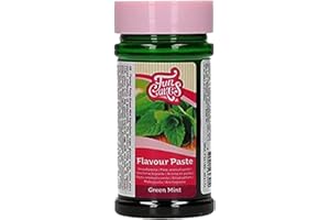 FunCakes Green Mint Flavour Paste: Food Flavouring, Great Flavour, Perfect for Decorating Cakes, Suitable for Dough and Fillings 100g