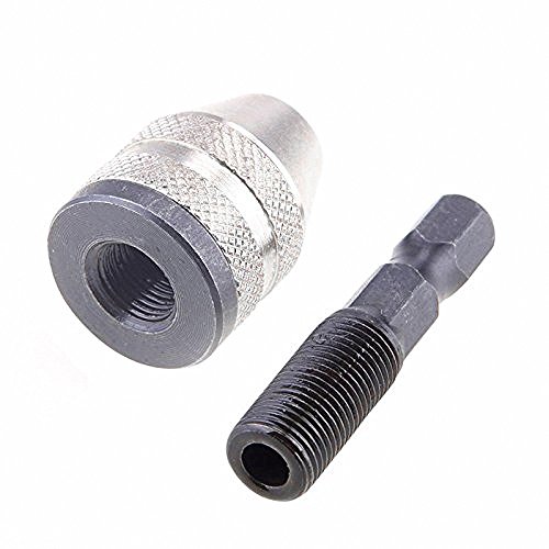 Fortag Schnellspannbohrfutter 1/4″ Sechskantschaft Bohrfutter Schnellspann Zahnkranzbohrfutter Schraubendreher Keyless Schlagschrauber Schnellspann-Bohrfutter Bohrschrauber Bohrer 0.3-3.6 mm - 2