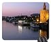 Produktbild river in seville spain at dusk Mouse Pad, Mousepad (Rivers Mouse Pad)