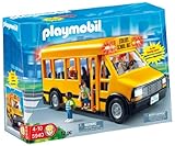 Children can use the bus to transport Playmobil figures from school to home