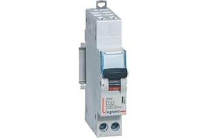 LEGRAND Disjoncteur 32A courbe D - 6kA - 1P+N 230V~ auto/auto - 1 module - DNX³4500