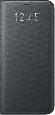 Samsung Original Coque Folio Portefeuille avec Affichage LED pour Samsung Galaxy S8 Plus - Noir