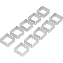 Set 5 Formine Biscotti Rettangolari In Acciaio Inox - 5 Misure Diverse Per Pasticceria | Profondità 2.5cm - Foto 6