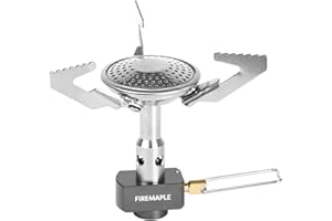 Fire-Maple Buzz Mini Réchaud de Camping Ultraléger, Poche Poêle à Gaz de Randonnée Compact En Alliage Brûleur Portable 3100W
