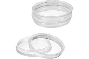 QUARKZMAN 4 stycken runda möbelrullkoppar, 48 mm innerdiameter plastmöbelkuddar grundskydd för heltäckningsmattor