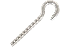 newlng M8 Ganchos de Techo 304 Anillo de acero Inoxidable Tornillo Tornillo Perno Alta Dureza Acero Gancho Tornillo Colgando Artículo Tornillo Gancho 5 Piezas