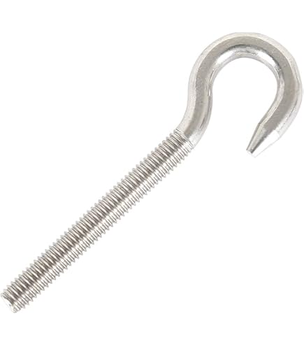 Lot De 10 Crochets En Inox A4 Filetés M5 - Pas à Droite - Marque FP INOX - Neuf Fabriqué En France