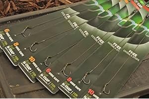 Korda NEW Ready Tied DF Carp Rigs Size 8 Barbed Pack of 5