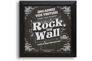 ROCK ON WALL Cornice per Lp (Nero)