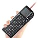 Produktbild MLFMHR Multifunktionale Tragbare Mini Wireless Bluetooth Edition Tastatur Mit Touchpad-Maus, Laser Pen Und Hintergrundbeleuchtung LED, Wiederaufladbare Tastatur, Handheld Android Tastatur, Geeignet Für PC Laptop Raspberry PI Macos Linux HTPC IPTV