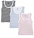 Lula Sleeveless T Shirts Striped- Pack of 3(CB01030316228524) RS.390.00