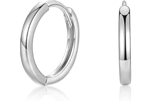 MASOP Ohrringe Silber,Creolen Silber 925 Stecker 8/10/12mm Damen Frauen Mädchen Herren