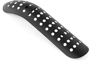 EVGATSAUTO Scudo termico per motocicletta, scudo universale per marmitta per moto Scudo termico Curva Coperchio tubo di scarico Protezione per la maggior parte dei motocicli(Black)