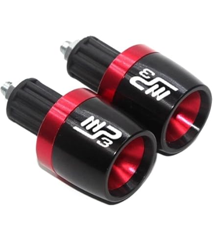 Couvercle De Moto Grip Guidon Extrémités Pour Piaggio MP3 250 300 500 HPE Sport Scooter Moto Accessoires En Aluminium CNC Poignées Poignée Barre Embout (Color : Silver